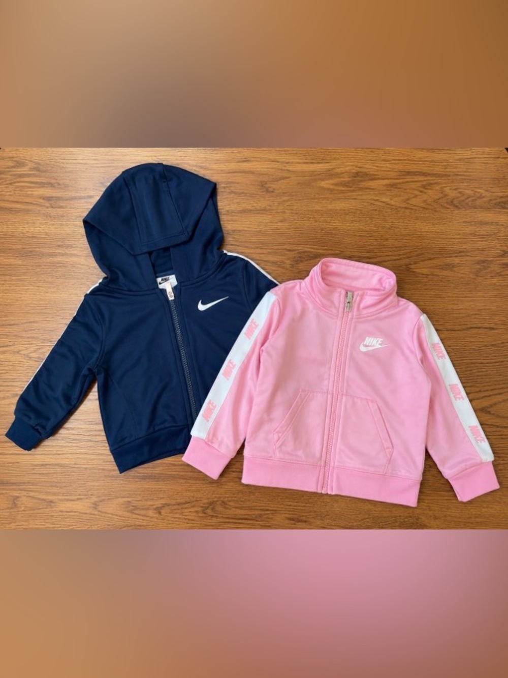 Nike Baby Jacket Bundle 18M – Pink & Navy Zip Up Jackets
